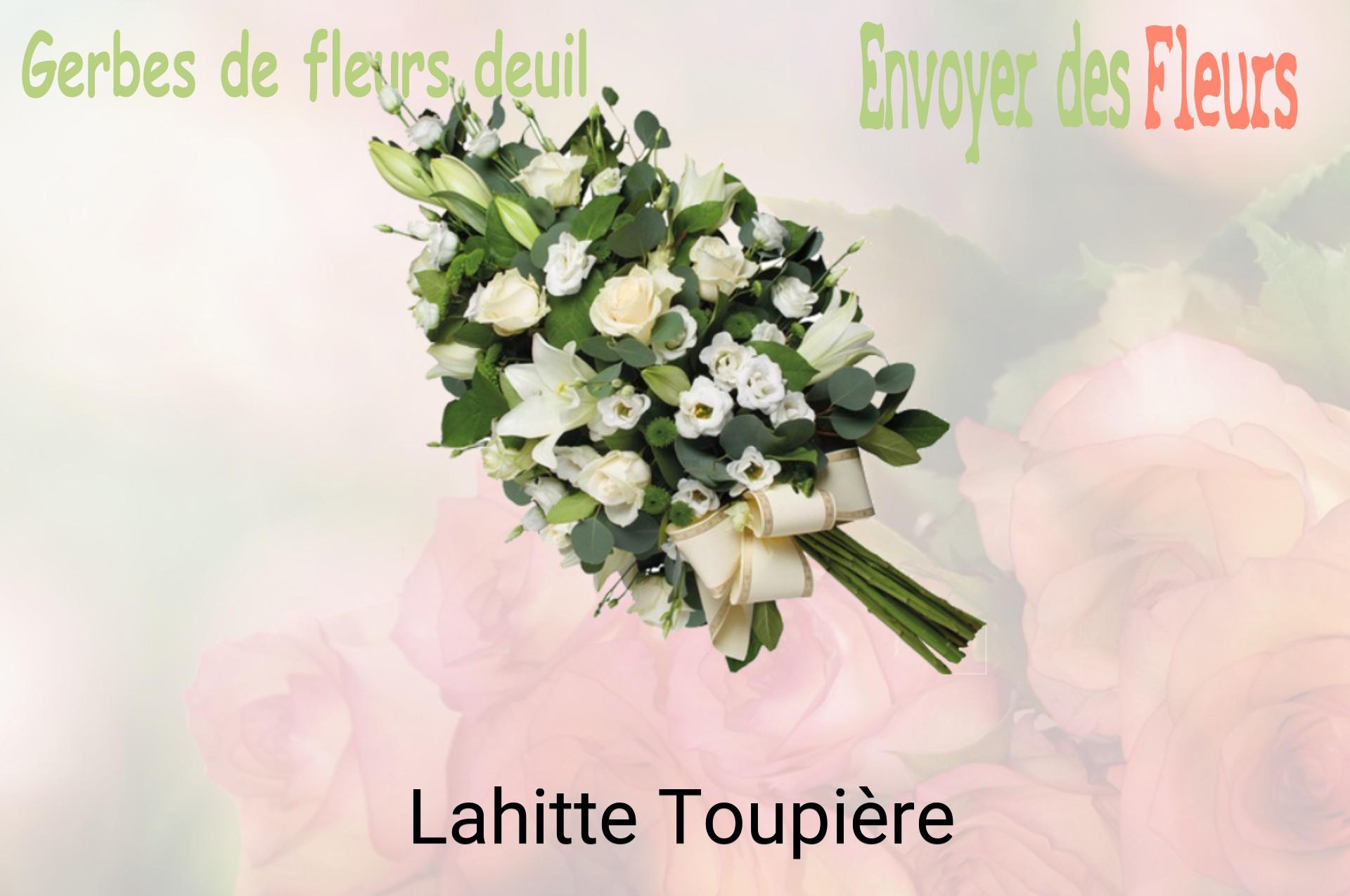 Gerbe de fleurs de deuil livrée à Lahitte-Toupière